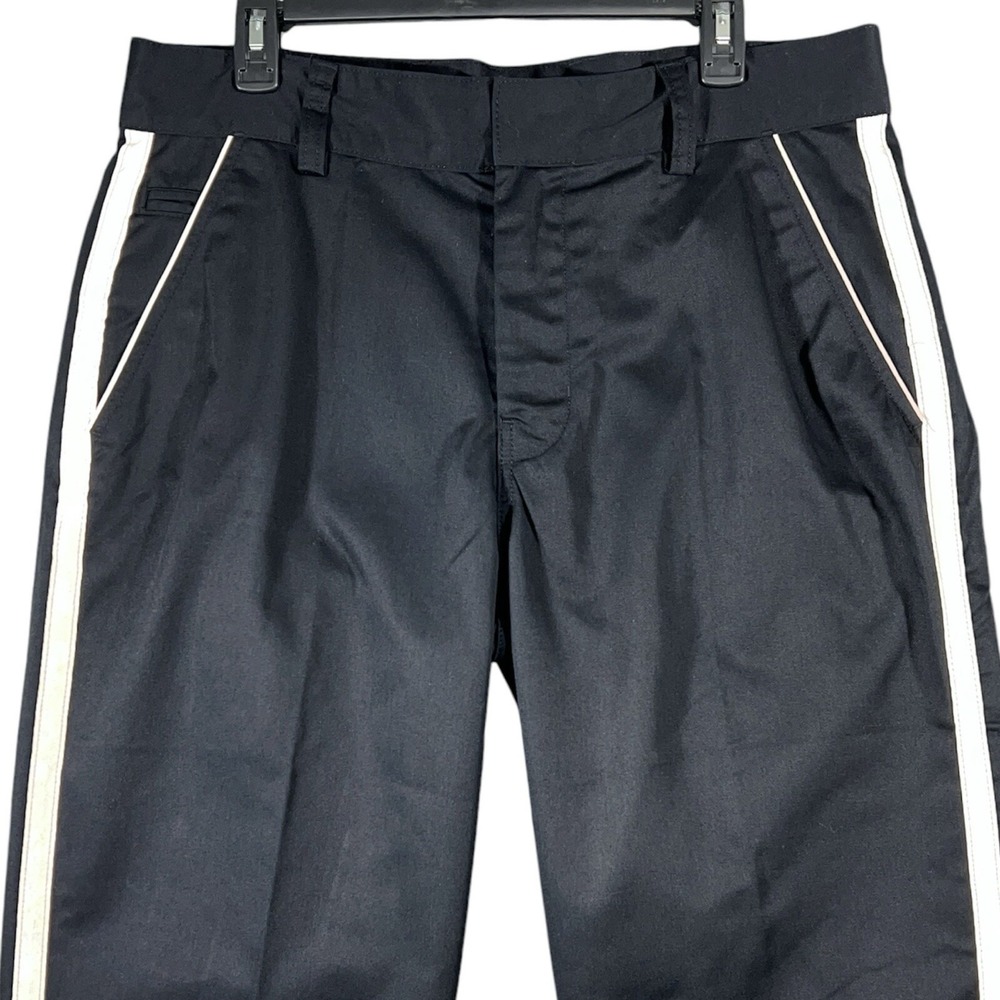 Tesla Motors Men's Black Reflective Work Uniform Pants Size 36x30 Staff Chinos - Picture 1 of 8